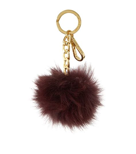 MICHAEL Michael Kors Large Fur Pom Pom Key Charm 